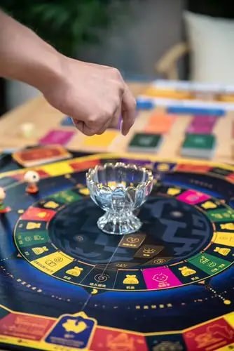 Antarmuka taruhan Casino Hold'em dengan tombol Fold, Call, dan Raise