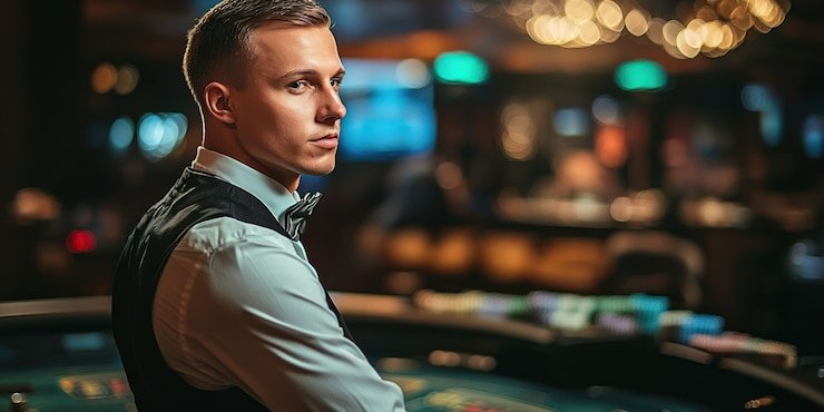 Hasil permainan live dealer dengan kartu, keputusan, dan pembayaran